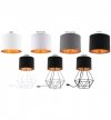 LAMPKA STOŁOWA DRUCIANA Z ABAŻUREM KOLORY SHADE HOME LIGHT HOME