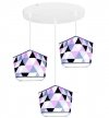 Lampa wisząca z abażurem - GARO 2120/3OW LIGHT HOME