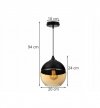 Lampa wisząca ze szklanymi kloszami - OSLO 2230/1/M LIGHT HOME