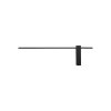 NOWODVORSKI KINKIET MINIMALISTYCZNY CZARNY MOTIVE LED M