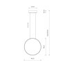NOWODVORSKI 10860 CIRCOLO LED S LAMPA WISZĄCA LED KOŁO OBRĘCZ RING CZARNY