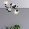 LAMPA SUFITOWA KULE SZKLANE CZARNA DO SALONU SYPIALNI POKOJU EMIBIG BRENDI 4 BL MIX 2