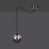 LAMPA WISZĄCA SPIDER PAJĄK KLOSZE SZKLANE KULE EMIBIG GIGI 1 BL GRAFIT