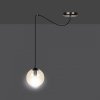 LAMPA WISZĄCA SPIDER PAJĄK KLOSZE SZKLANE KULE EMIBIG GIGI 1 BL MIODOWY