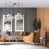 LAMPA WISZĄCA SPIDER PAJĄK KLOSZE SZKLANE KULE EMIBIG GIGI 5 BL GRAFIT