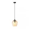 LAMPA WISZĄCA CZARNA NAD STÓŁ DO KUCHNI JADALNI SALONU EMIBIG ISTAR 1 BL MIODOWY