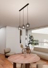 LAMPA WISZĄCA CZARNA NAD STÓŁ DO KUCHNI JADALNI SALONU EMIBIG ISTAR 3 BL GRAFIT