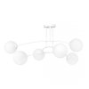 LAMPA WISZĄCA NOWOCZESNA KULE BIAŁE EMIBIG PREGOS 6 WHITE