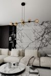 LAMPA WISZĄCA CZARNA KULE BURSZTYNOWE SZKLANE NAD STÓŁ DO JADALNI KUCHNI NOWOCZESNA EMIBIG ROSSI 6 BL MIODOWY 876/6