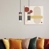 LAMPA WISZĄCA TUBA NAD STÓŁ Z DREWNEM EMIBIG AKARI 2 BLACK