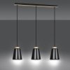 LAMPA WISZĄCA METALOWA NAD STÓŁ EMIBIG BOLERO 3 BLACK