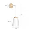 KINKIET WISZĄCY METALOWY EMIBIG BOLERO K1 WHITE