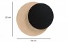 KINKIET DEKORACYJNY KOŁA LED NOWOCZESNY EMIBIG CIRCLE 1A BLACK
