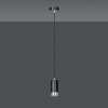 LAMPA WISZĄCA TUBA NAD STÓŁ DO KUCHNI JADALNI EMIBIG FUMIKO 1 BL/CHROME