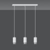 LAMPA WISZĄCA TUBA NAD STÓŁ DO KUCHNI JADALNI EMIBIG FUMIKO 3 WH/CHROME