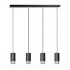 LAMPA WISZĄCA TUBA NAD STÓŁ DO KUCHNI JADALNI EMIBIG FUMIKO 4 BL/CHROME