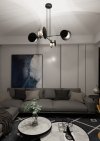 LAMPA WISZĄCA NOWOCZESNA DO SALONU POKOJU EMIBIG IDEA 4 BLACK
