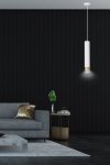 LAMPA WISZĄCA NAD STÓŁ DO KUCHNI JADALNI TUBA EMIBIG KIBO 1 WH/GOLD