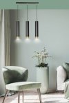 LAMPA WISZĄCA NAD STÓŁ DO KUCHNI JADALNI TUBA EMIBIG KIBO 3 BL/GOLD