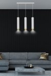 LAMPA WISZĄCA NAD STÓŁ DO KUCHNI JADALNI TUBA EMIBIG KIBO 3 WH/GOLD