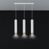 LAMPA WISZĄCA NAD STÓŁ DO KUCHNI JADALNI TUBA EMIBIG KIBO 3 WH/GOLD