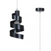 LAMPA WISZĄCA DEKORACYJNA NAD STÓŁ SPIRALA EMIBIG SAGA 1 BLACK