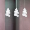 LAMPA WISZĄCA DEKORACYJNA NAD STÓŁ SPIRALA EMIBIG SAGA 3 WHITE
