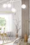 LAMPA SUFITOWA KULE BIAŁE DO POKOJU SYPIALNI SALONU EMIBIG KALF 4B WHITE