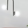 LAMPA SUFITOWA KULE BIAŁE DO POKOJU SYPIALNI SALONU EMIBIG KALF 2 BLACK