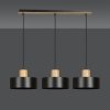 LAMPA WISZĄCA NAD STÓŁ Z DREWNEM EMIBIG TORIN 3 BLACK