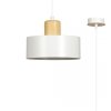 LAMPA WISZĄCA NAD STÓŁ Z DREWNEM EMIBIG TORIN 1 WHITE