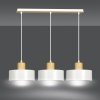 LAMPA WISZĄCA NAD STÓŁ Z DREWNEM EMIBIG TORIN 3 WHITE