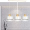 LAMPA WISZĄCA NAD STÓŁ Z DREWNEM EMIBIG TORIN 3 WHITE
