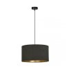 LAMPA CZARNA Z CZARNYM ABAŻUREM EMIBIG HILDE 1 BL BLACK