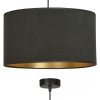 LAMPA CZARNA Z CZARNYM ABAŻUREM EMIBIG HILDE 1 BL BLACK