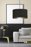 LAMPA CZARNA Z CZARNYM ABAŻUREM EMIBIG HILDE 1 BL BLACK