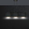 LAMPA CZARNA Z CZARNYM ABAŻUREM EMIBIG HILDE 3 BL BLACK