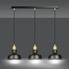 LAMPA WISZĄCA CZARNO ZŁOTA METALOWA LOFT NAD STÓŁ EMIBIG IBOR 3 BLACK