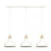 LAMPA WISZĄCA BIAŁO ZŁOTA METALOWA NAD STÓŁ EMIBIG IBOR 3 WHITE
