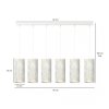 EMIBIG KARLI 6 WH MARBEL WHITE