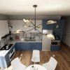 LAMPA WISZĄCA DEKORACYJNA DO SALONU SYPIALNI EMIBIG LOTUS 6 BLACK/RATTAN