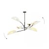 LAMPA WISZĄCA DEKORACYJNA DO SALONU SYPIALNI EMIBIG LOTUS 6 WHITE/GOLD