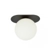 LAMPA SUFITOWA NOWOCZESNA PLAFON KULE SZKLANE EMIBIG PLAZA 1 BLACK/OPAL