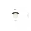 LAMPA SUFITOWA NOWOCZESNA PLAFON KULE SZKLANE EMIBIG PLAZA 1 BLACK/OPAL