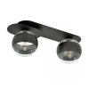 LAMPA SUFITOWA NOWOCZESNA PLAFON KULE SZKLANE EMIBIG PLAZA 2 BLACK/STRIPE