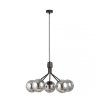 LAMPA WISZĄCA CZARNA NOWOCZESNA KLOSZE KULE EMIBIG NOVA 5  BLACK/GRAFIT