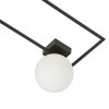 LAMPA SUFITOWA PLAFON CZARNY KLOSZ KULA EMIBIG IMAGO 1A BLACK/OPAL