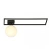 LAMPA SUFITOWA PLAFON CZARNY KLOSZ KULA EMIBIG IMAGO 1B BLACK/OPAL
