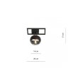 LAMPA SUFITOWA PLAFON CZARNY KLOSZ KULA EMIBIG IMAGO 1E BLACK/STRIPE
