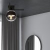LAMPA SUFITOWA PLAFON CZARNY KLOSZ KULA EMIBIG IMAGO 1G BLACK/STRIPE